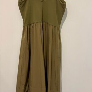 Athleta olive green Maxi Dress